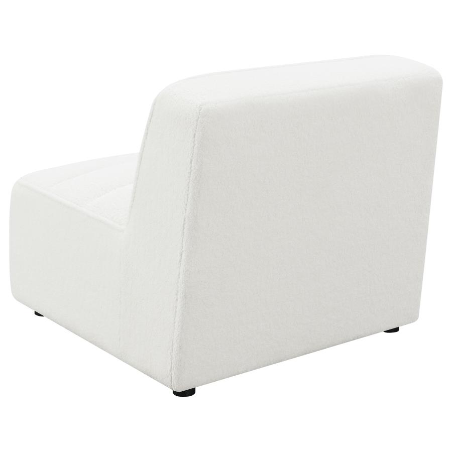 Sunny Upholstered Armless Chair Natural view 6