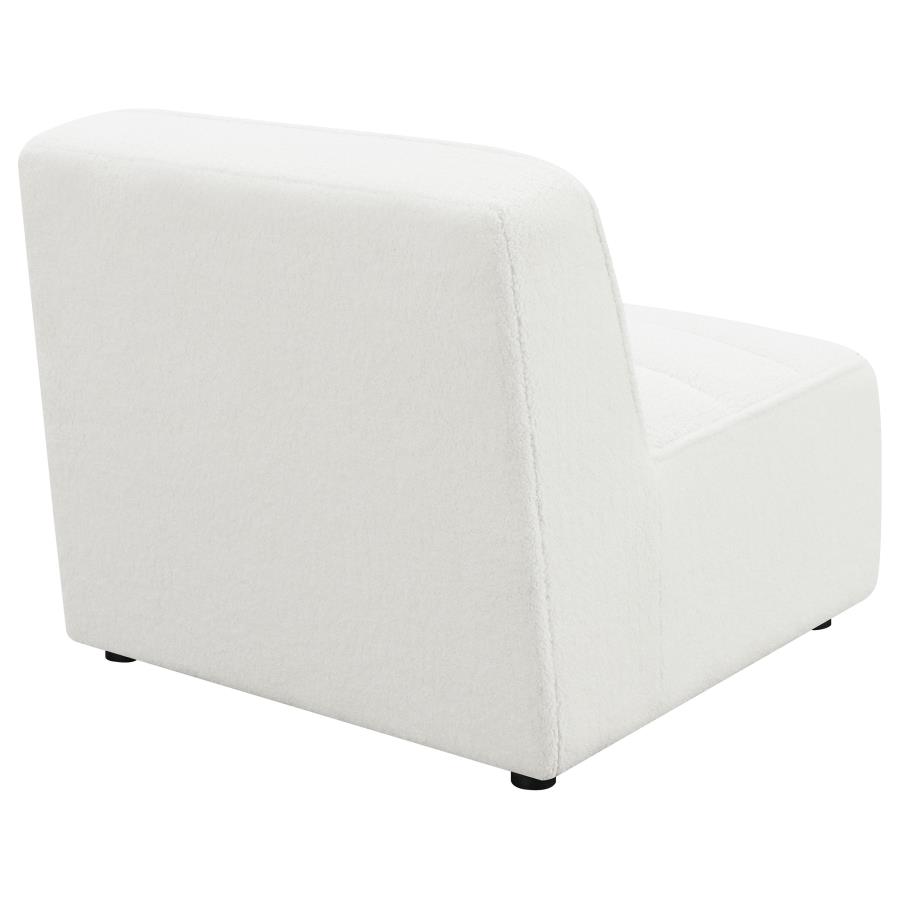 Sunny Upholstered Armless Chair Natural view 7