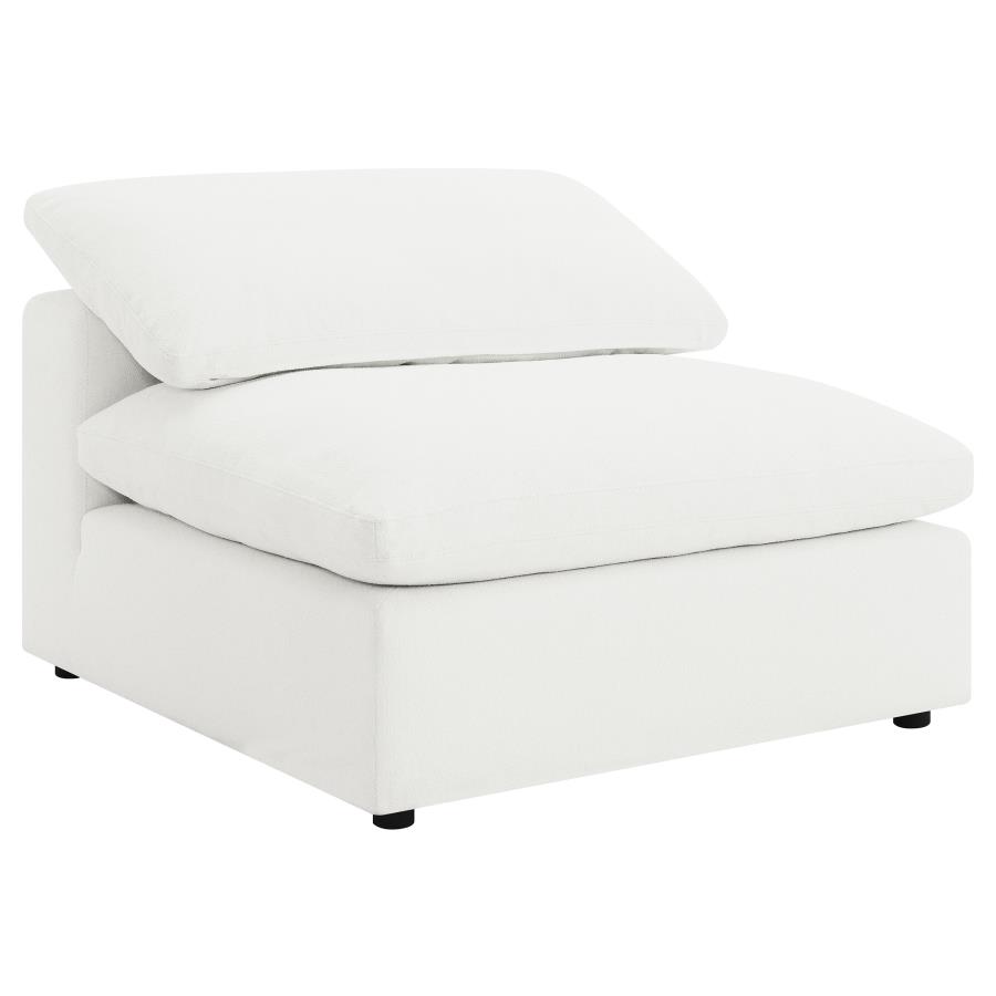 Raleigh 6-piece Boucle Upholstered Modular Sectional Ivory view 3