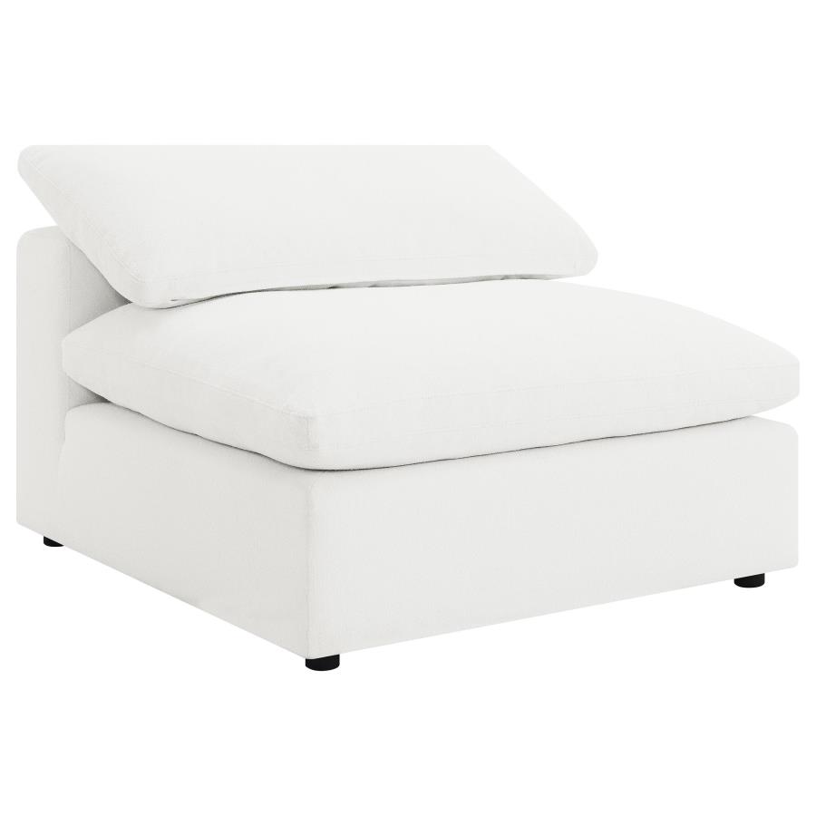 Raleigh 5-piece Boucle Upholstered Modular Sectional Ivory view 3