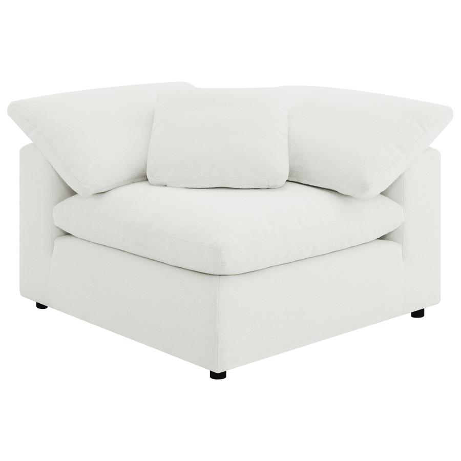 Raleigh 6-piece Boucle Upholstered Modular Sectional Ivory view 5
