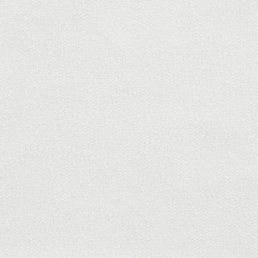 Raleigh Boucle Upholstered Ottoman Ivory view 5