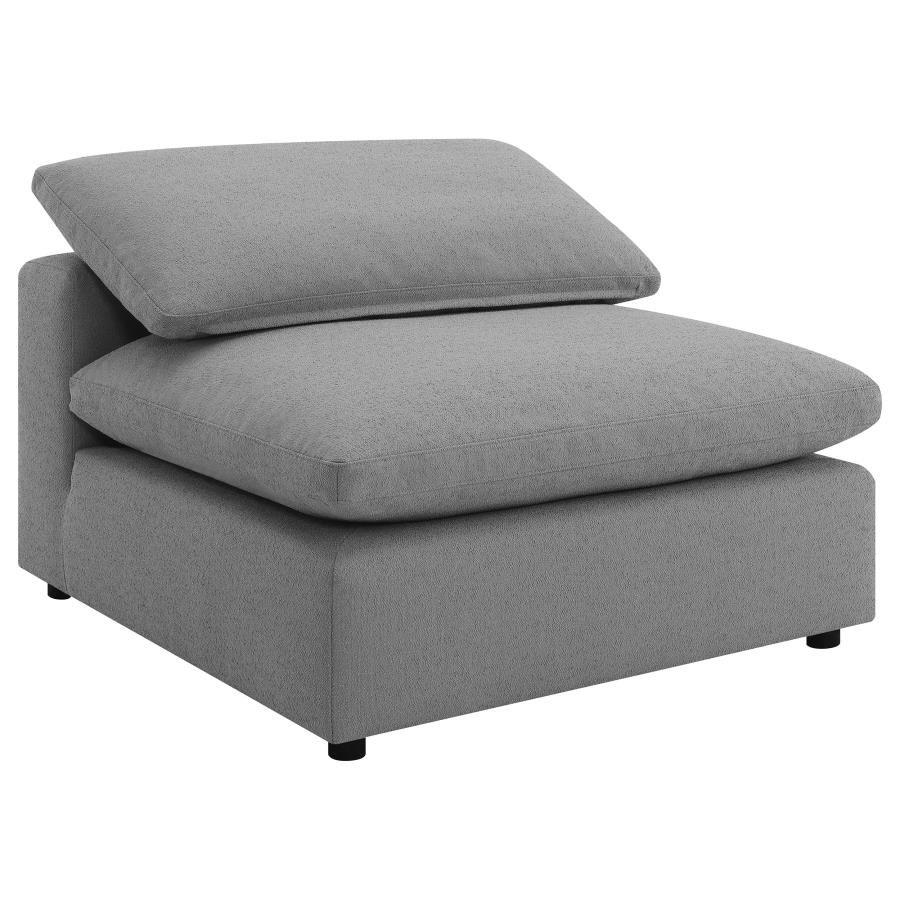 Raleigh 5-piece Boucle Upholstered Modular Sectional Grey view 3