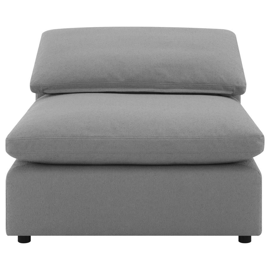 Raleigh 5-piece Boucle Upholstered Modular Sectional Grey view 4