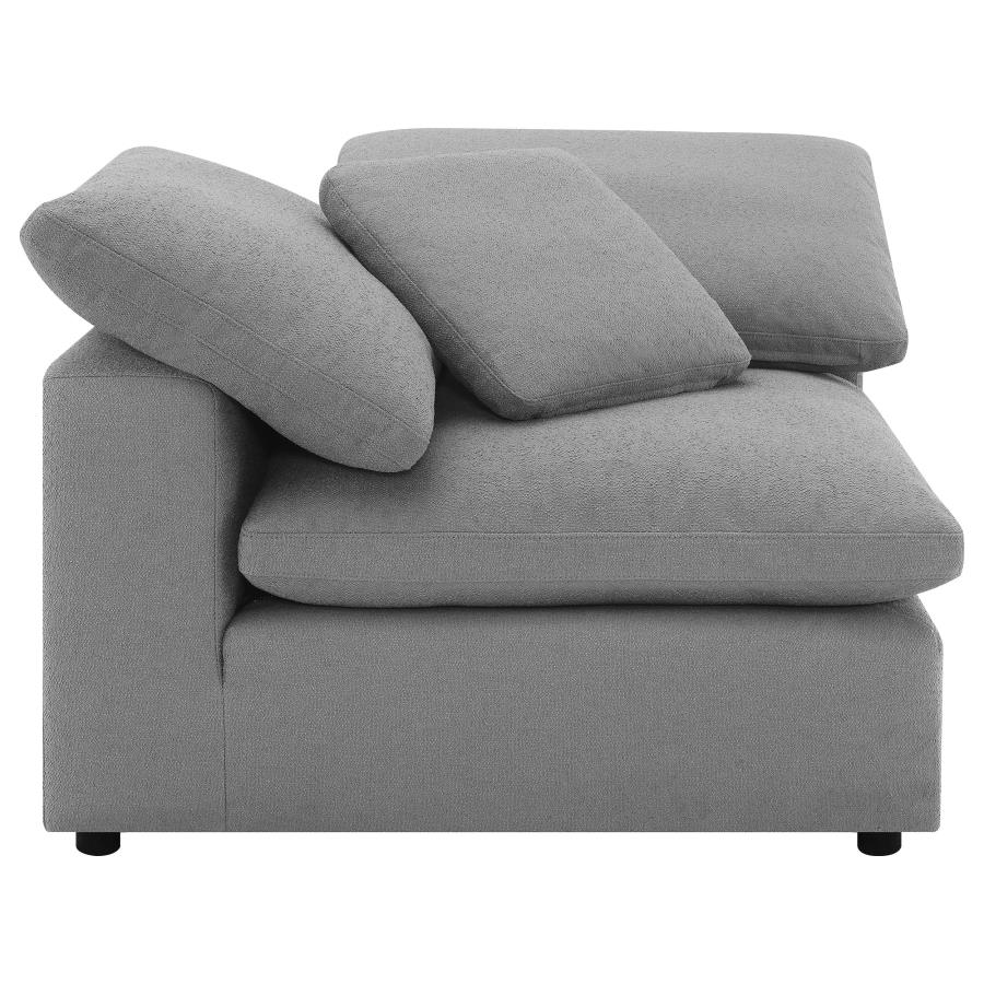 Raleigh 5-piece Boucle Upholstered Modular Sectional Grey view 7