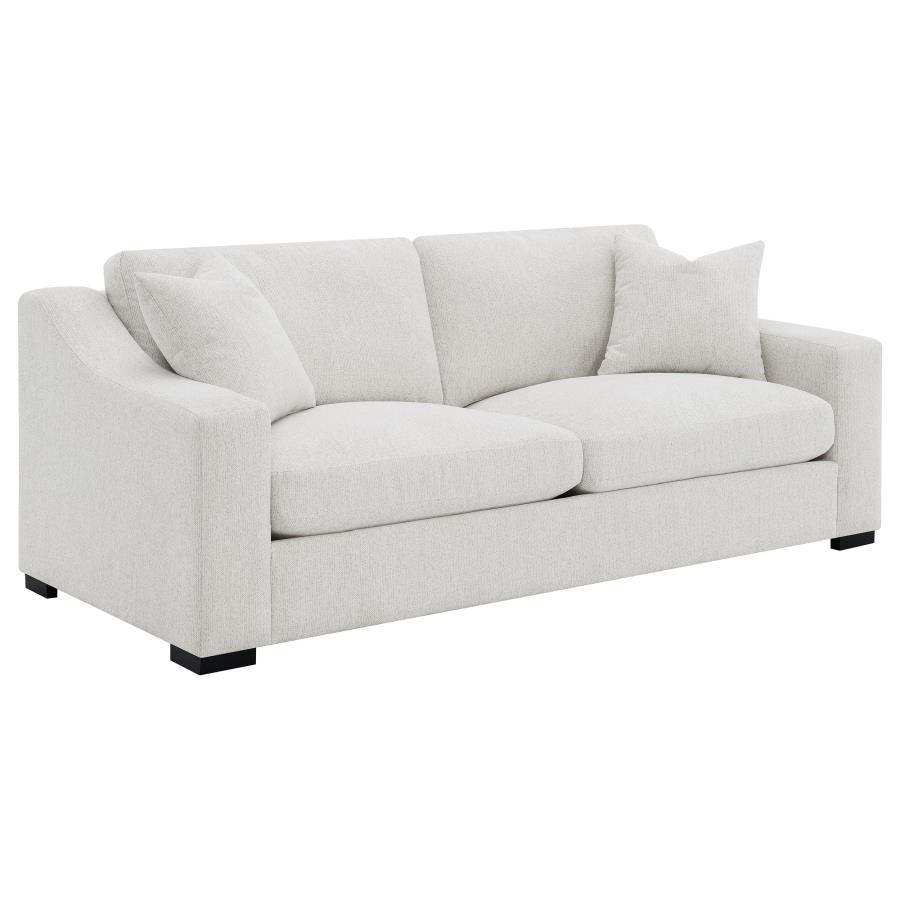 Ashlyn 2-piece Upholstered Track Arm Sofa Set Sand view 3