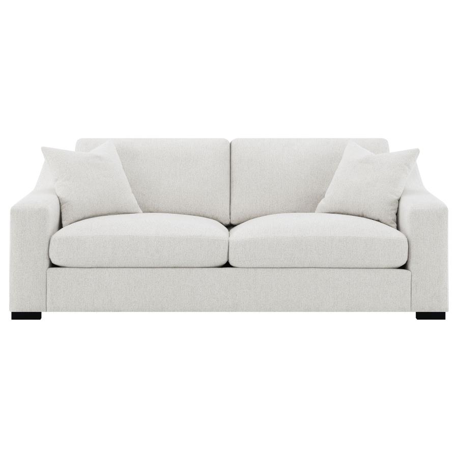Ashlyn Fabric Upholstered Track Arm Sofa Sand view 3
