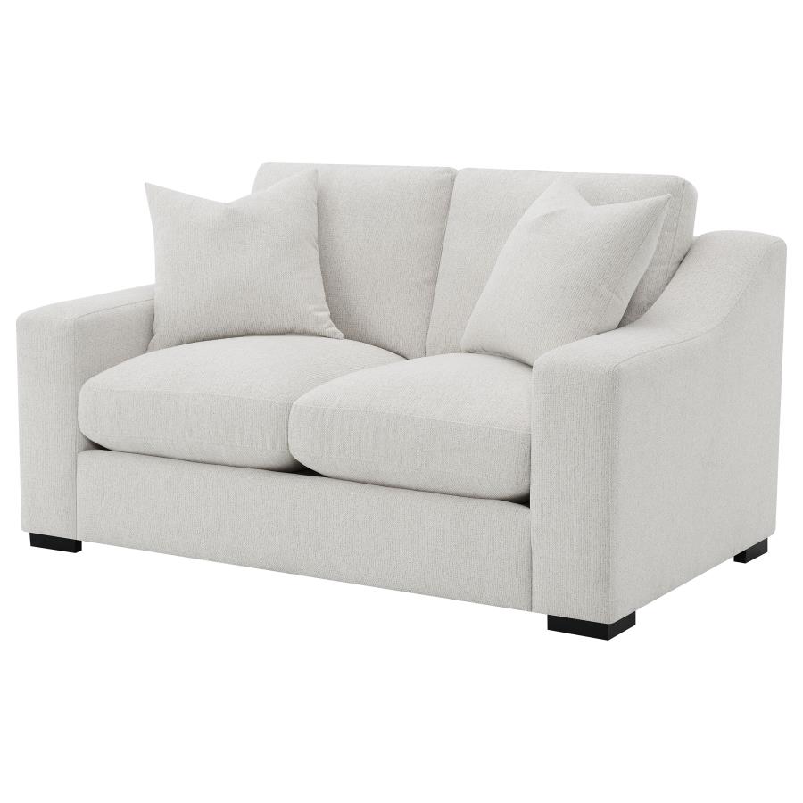Ashlyn Fabric Upholstered Track Arm Loveseat Sand view 4