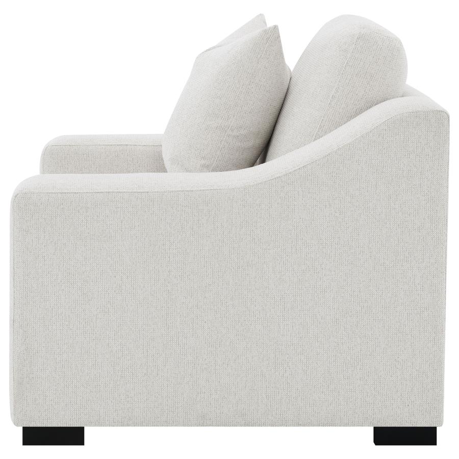 Ashlyn Fabric Upholstered Track Arm Accent Chair Sand view 5
