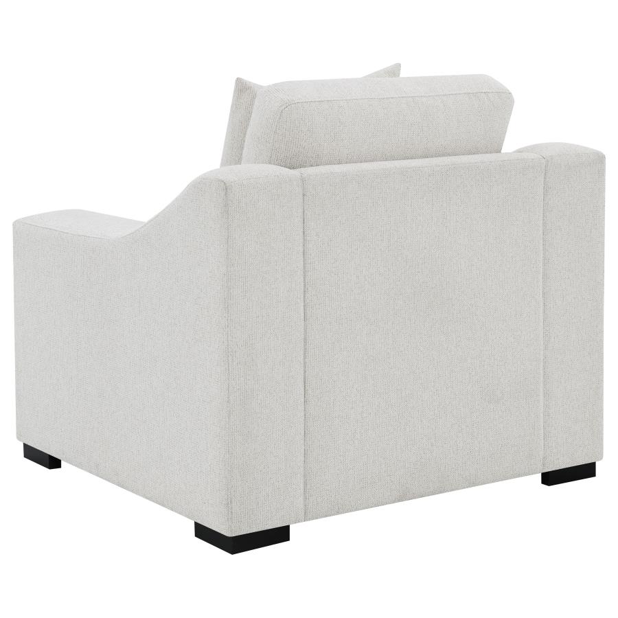 Ashlyn Fabric Upholstered Track Arm Accent Chair Sand view 6