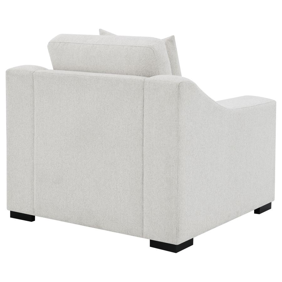 Ashlyn Fabric Upholstered Track Arm Accent Chair Sand view 7