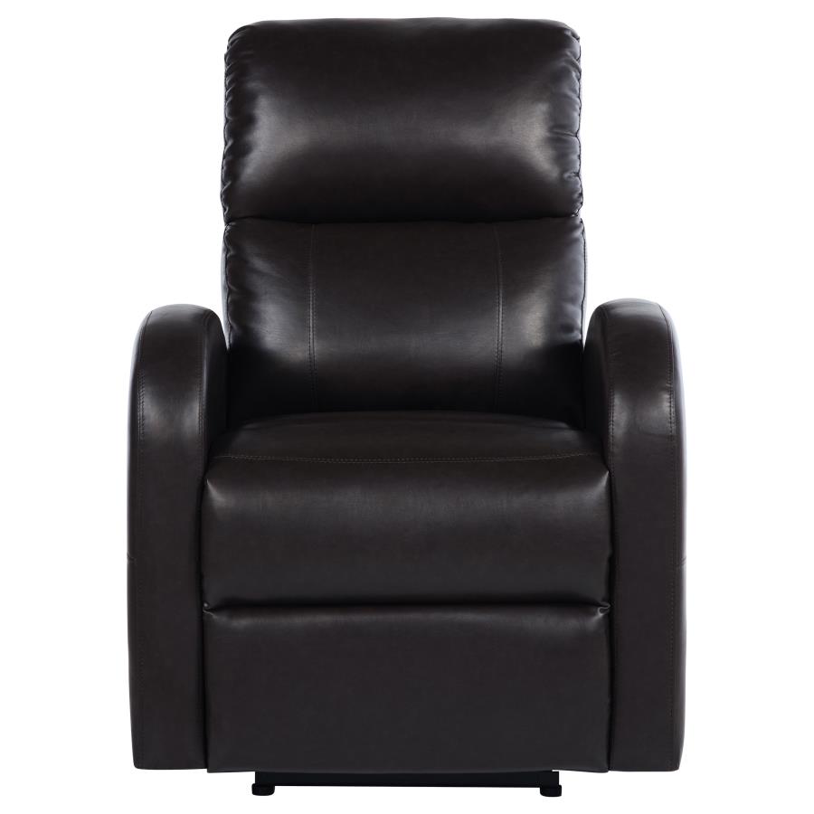 Grant Upholstered Power Recliner Chair Brown view 6