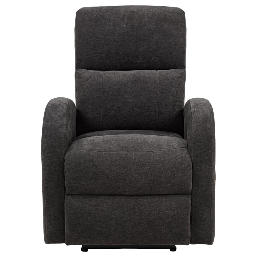 Grant Fabric Upholstered Power Recliner Chair Charcoal Grey view 6