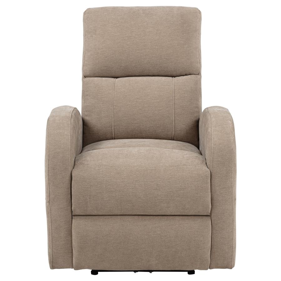 Grant Fabric Upholstered Power Recliner Chair Camel view 6