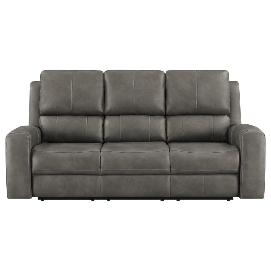 Brickston Triple Power Reclining Sofa Charcoal view 5