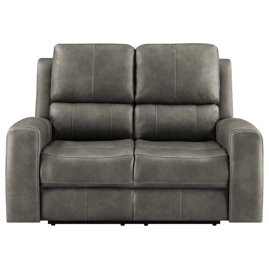 Brickston Triple Power Reclining Loveseat Charcoal view 5