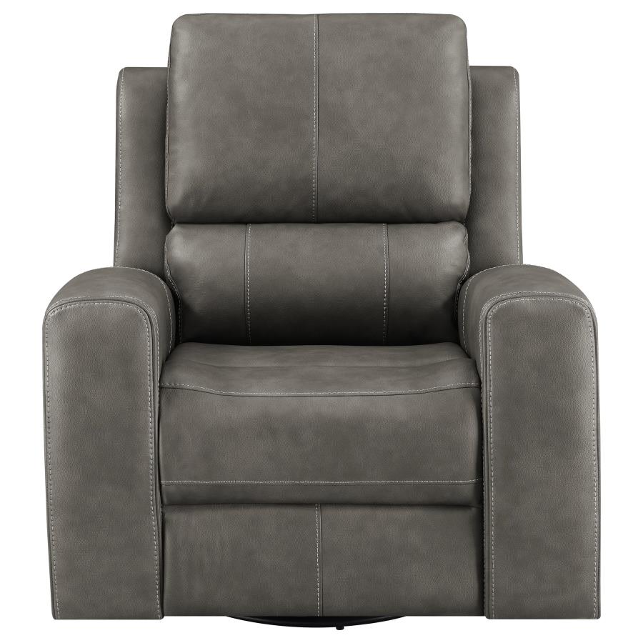 Brickston Triple Power Swivel Glider Recliner Charcoal view 5