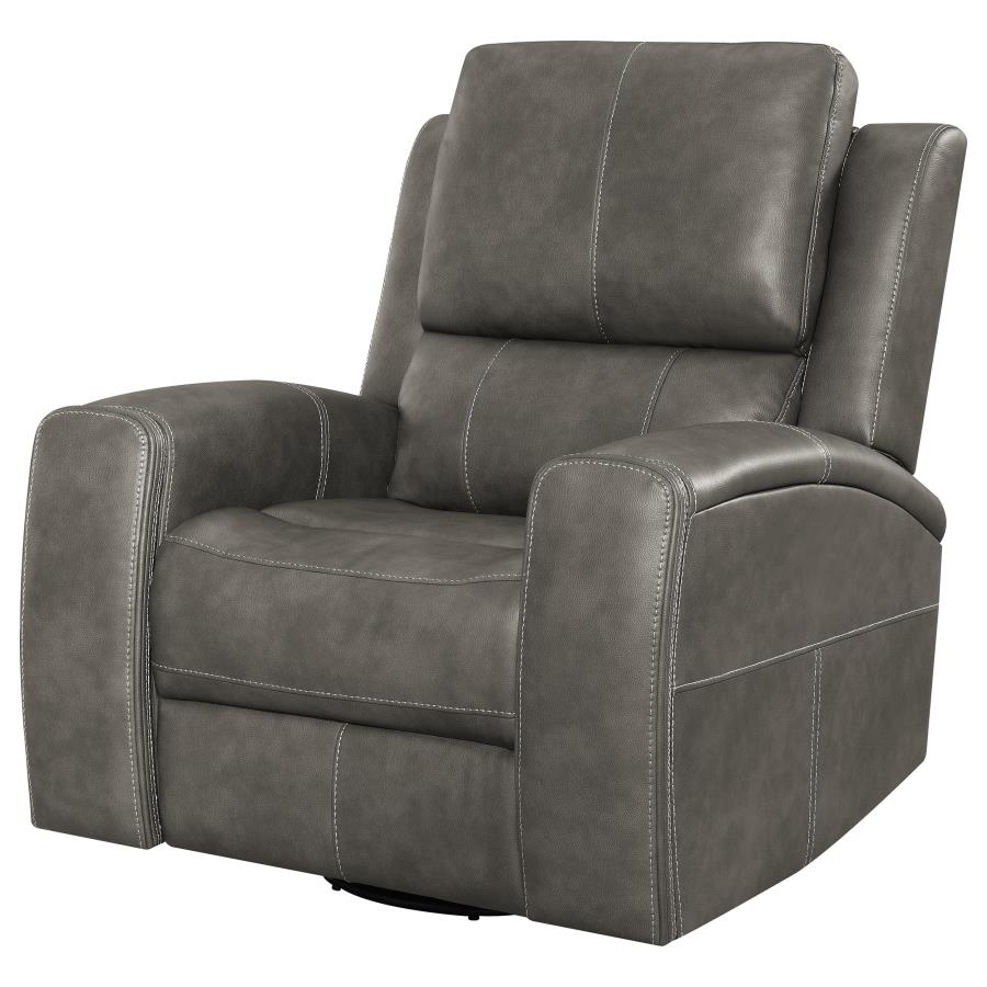Brickston Triple Power Swivel Glider Recliner Charcoal view 6