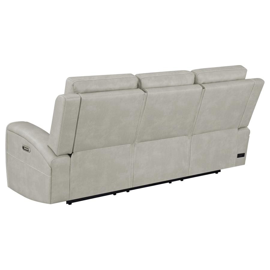 Brickston 2-piece Triple Power Reclining Sofa Set Grey view 5