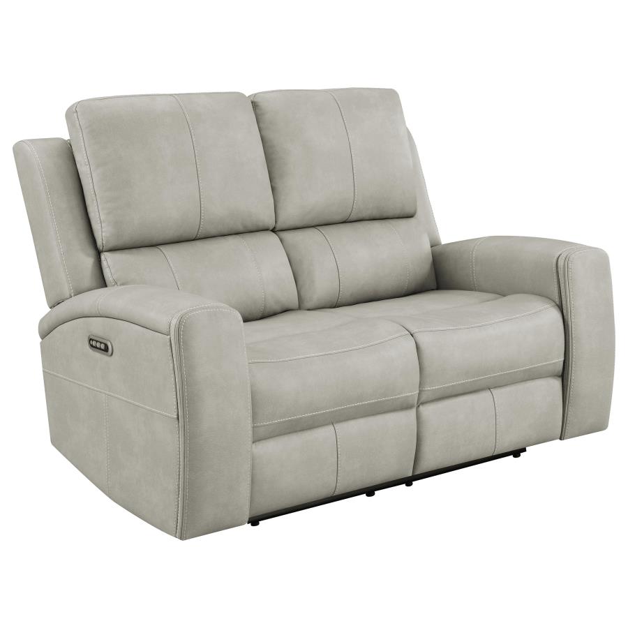 Brickston 2-piece Triple Power Reclining Sofa Set Grey view 6