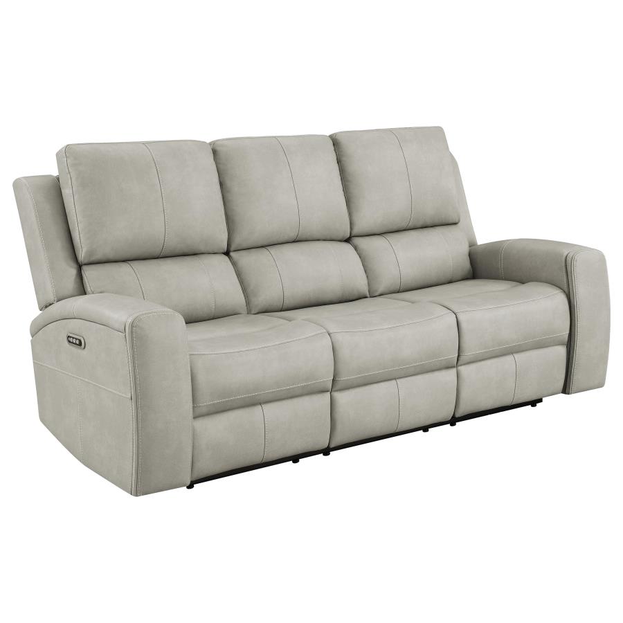 Brickston 3-piece Triple Power Reclining Sofa Set Grey view 3