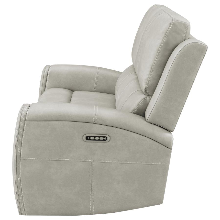 Brickston Triple Power Reclining Loveseat Grey view 6