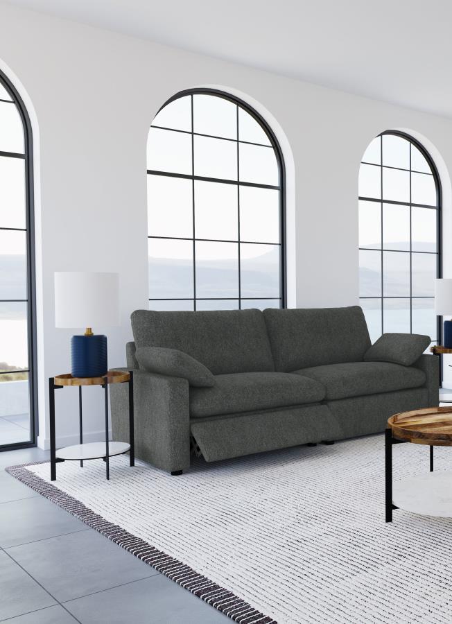 Collins Modular Power Loveseat Dark Grey view 3