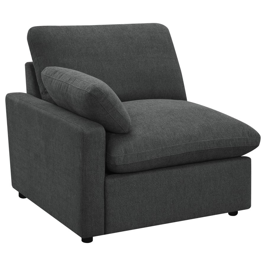Collins Modular Power Loveseat Dark Grey view 5