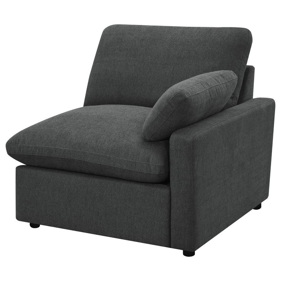 Collins Modular Power Loveseat Dark Grey view 7
