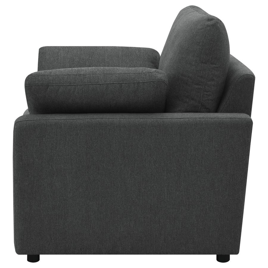 Collins Upholstered Power Recliner Chair Dark Grey view 7