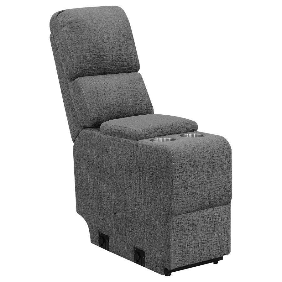 Bahrain 5-piece Power Home Theater Seating Charcoal view 6
