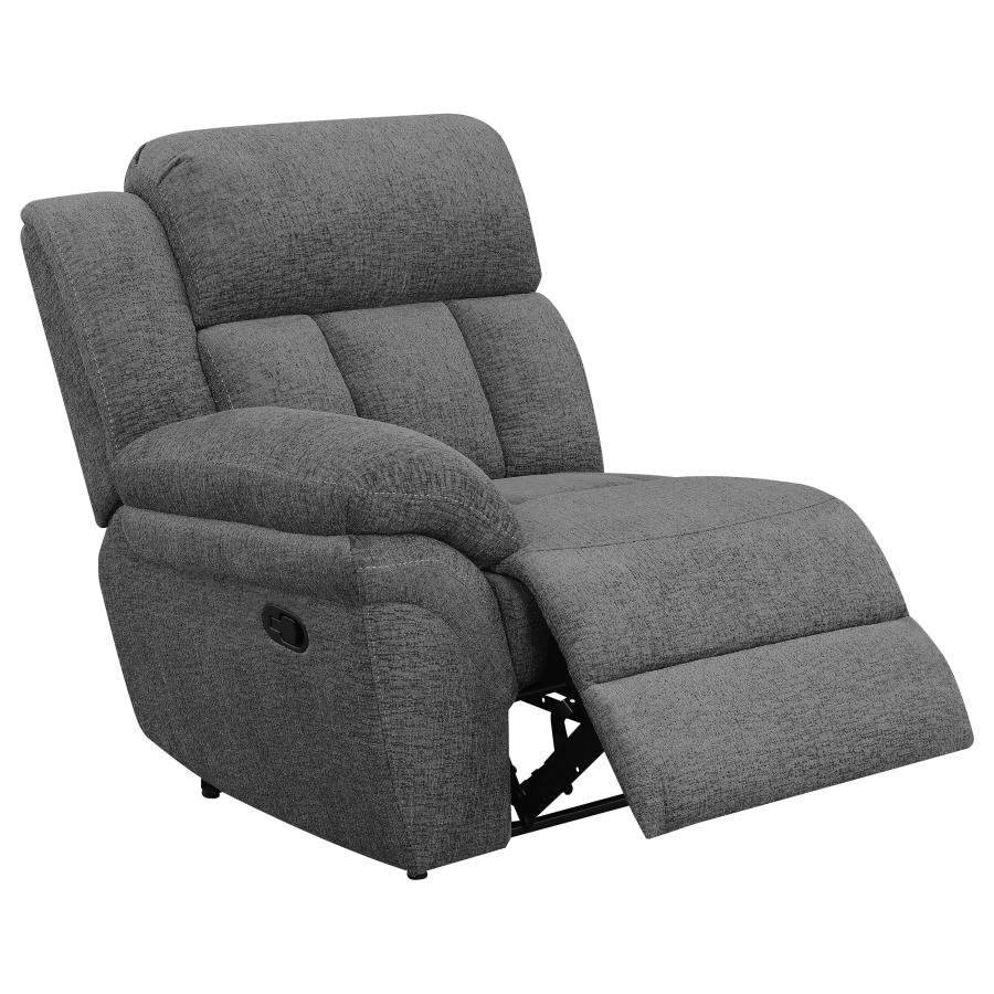 Bahrain Upholstered Motion Sofa Charcoal view 6
