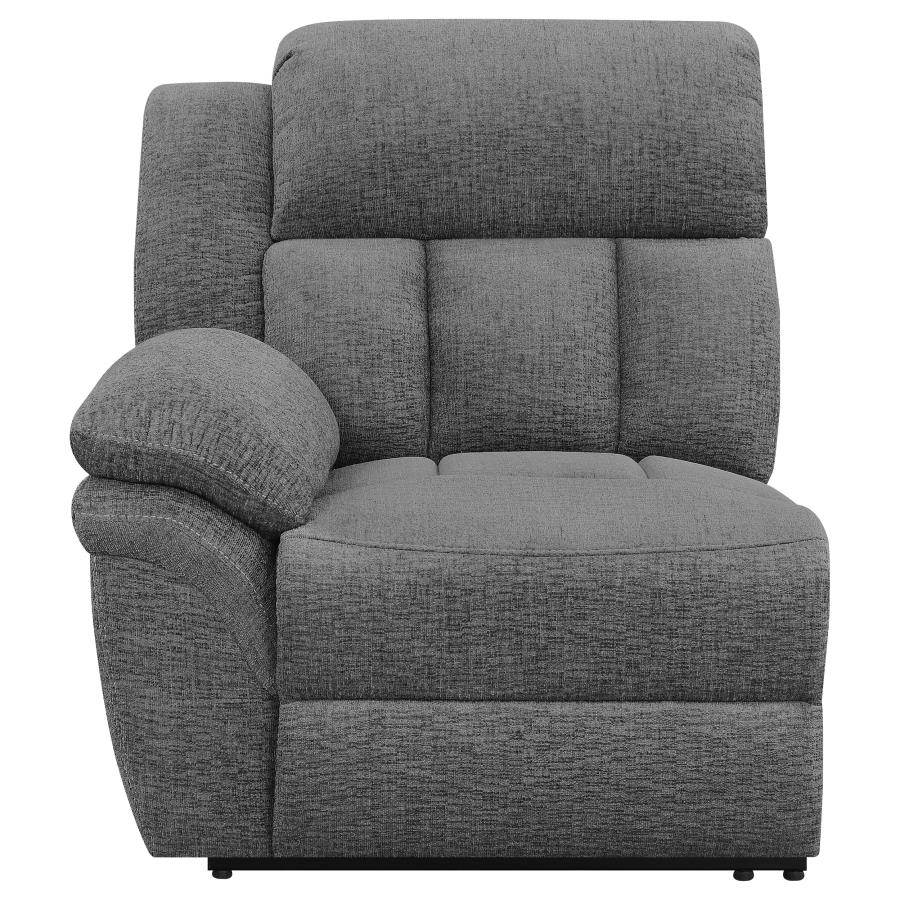 Bahrain Upholstered Motion Loveseat Charcoal view 7