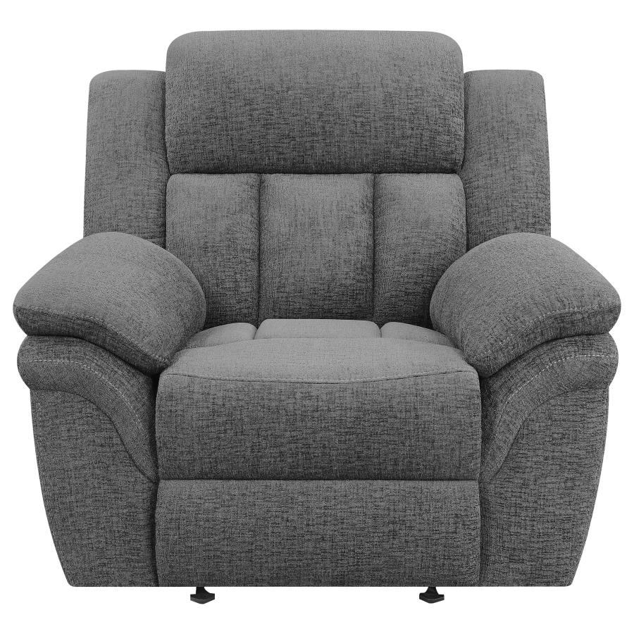 Bahrain Upholstered Power Glider Recliner Charcoal view 5