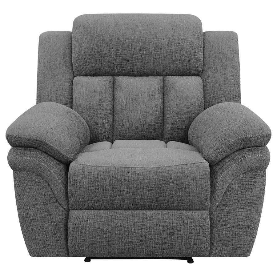 Bahrain Upholstered Glider Recliner Charcoal view 5
