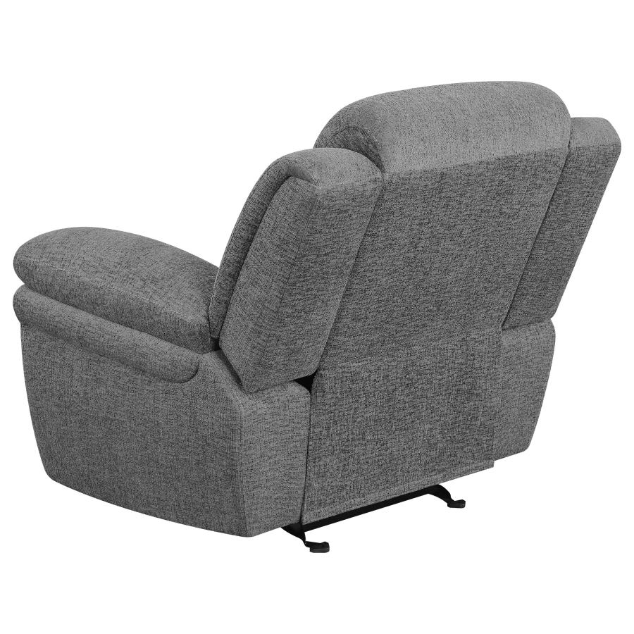 Bahrain Upholstered Glider Recliner Charcoal view 7