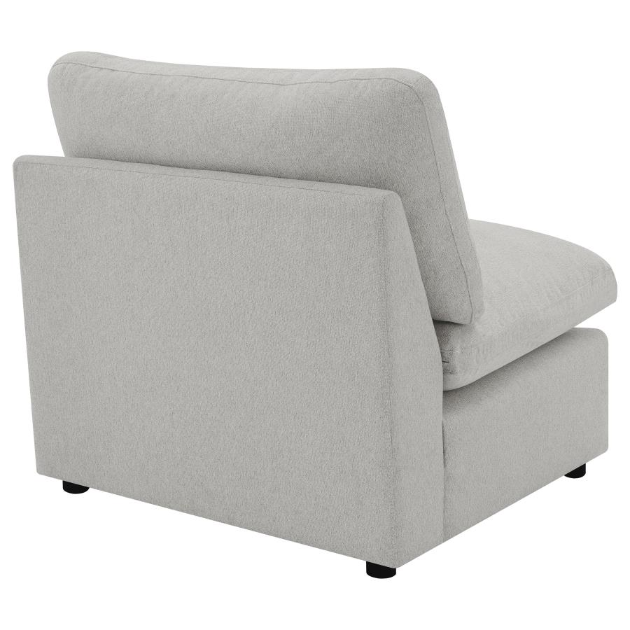 Collins Modular Armless Chair Grey view 7