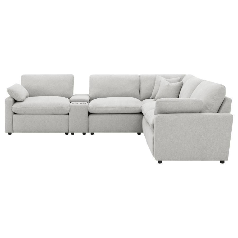 Collins 6-piece Modular Power Reclining Sectional Grey view 5