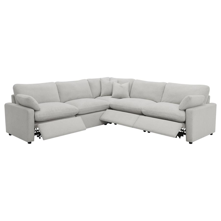 Collins 5-piece Modular Power Reclining Sectional Grey view 4