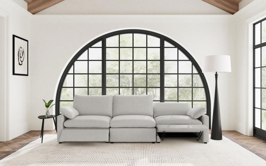 Collins Modular Power Sofa Grey view 3