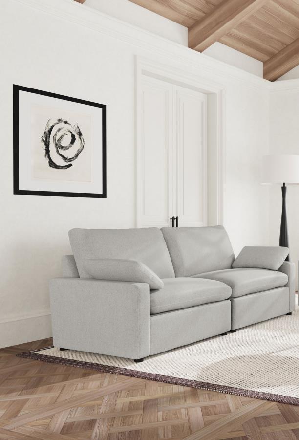 Collins Modular Power Loveseat Grey view 2
