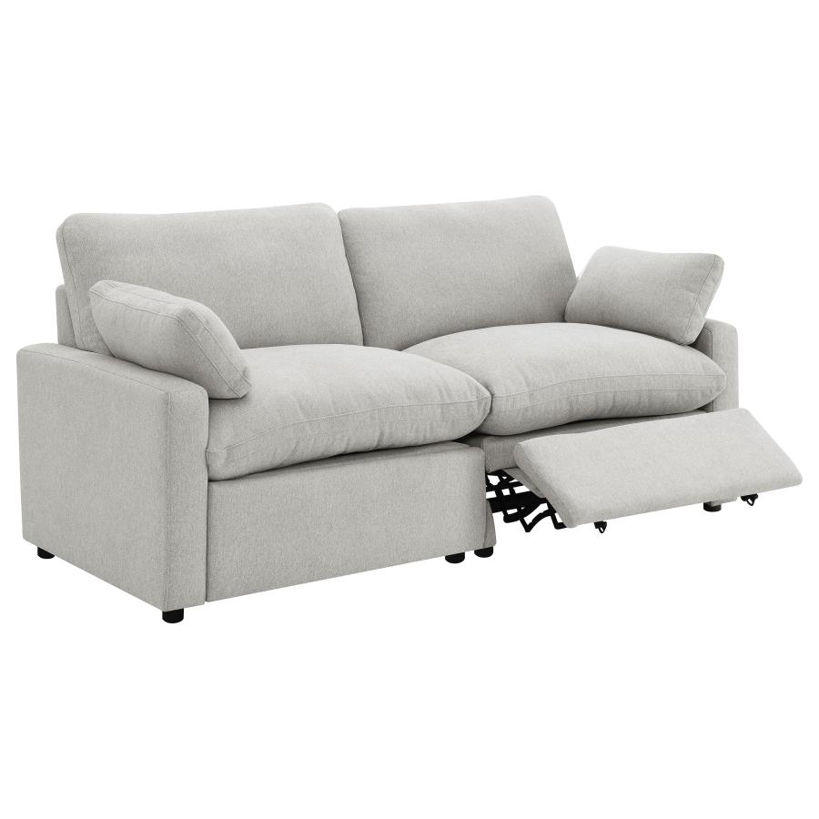 Collins Modular Power Loveseat Grey view 4