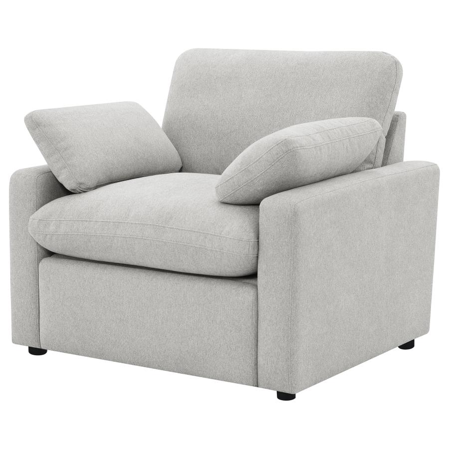 Collins Upholstered Power Recliner Chair Grey view 6