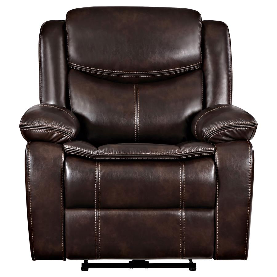 Sycamore Upholstered Power Recliner Chair Dark Brown view 5