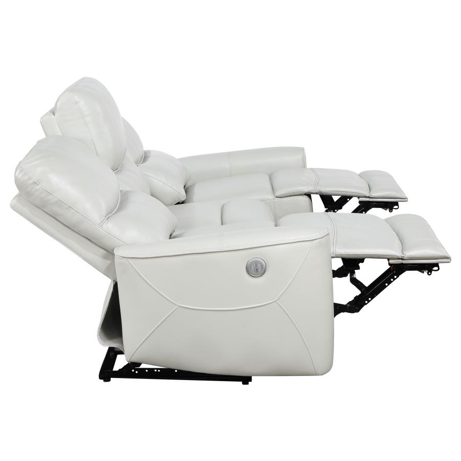 Greenfield 2-piece Power Reclining Sofa Set Dove Grey view 7