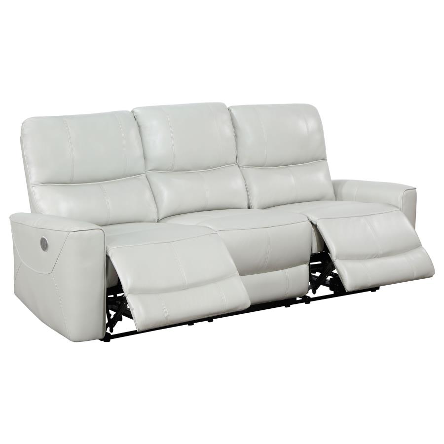 Greenfield 3-piece Power Reclining Sofa Set Dove Grey view 5