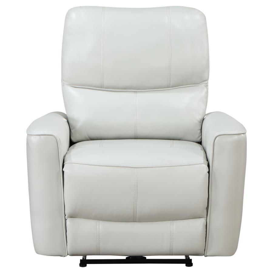 Greenfield Upholstered Power Recliner Chair Dove Grey view 4