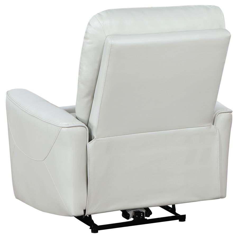 Greenfield Upholstered Power Recliner Chair Dove Grey view 5