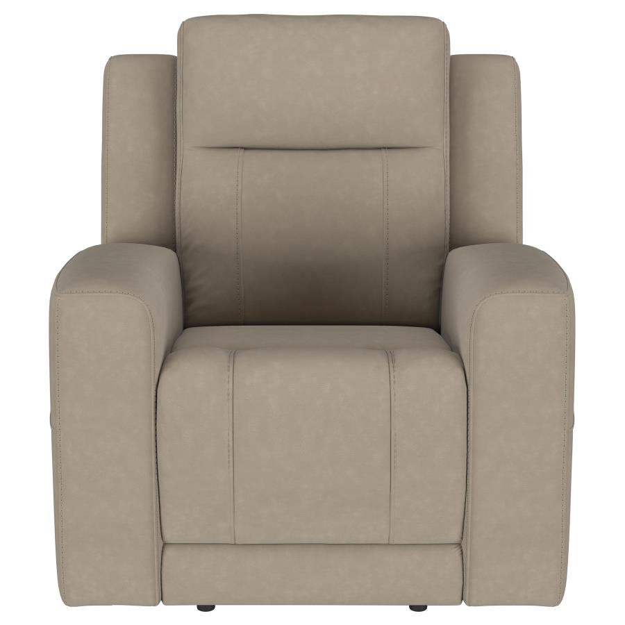 Brentwood Upholstered Recliner Chair Taupe view 4