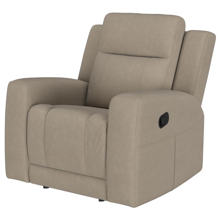 Brentwood Upholstered Recliner Chair Taupe view 5